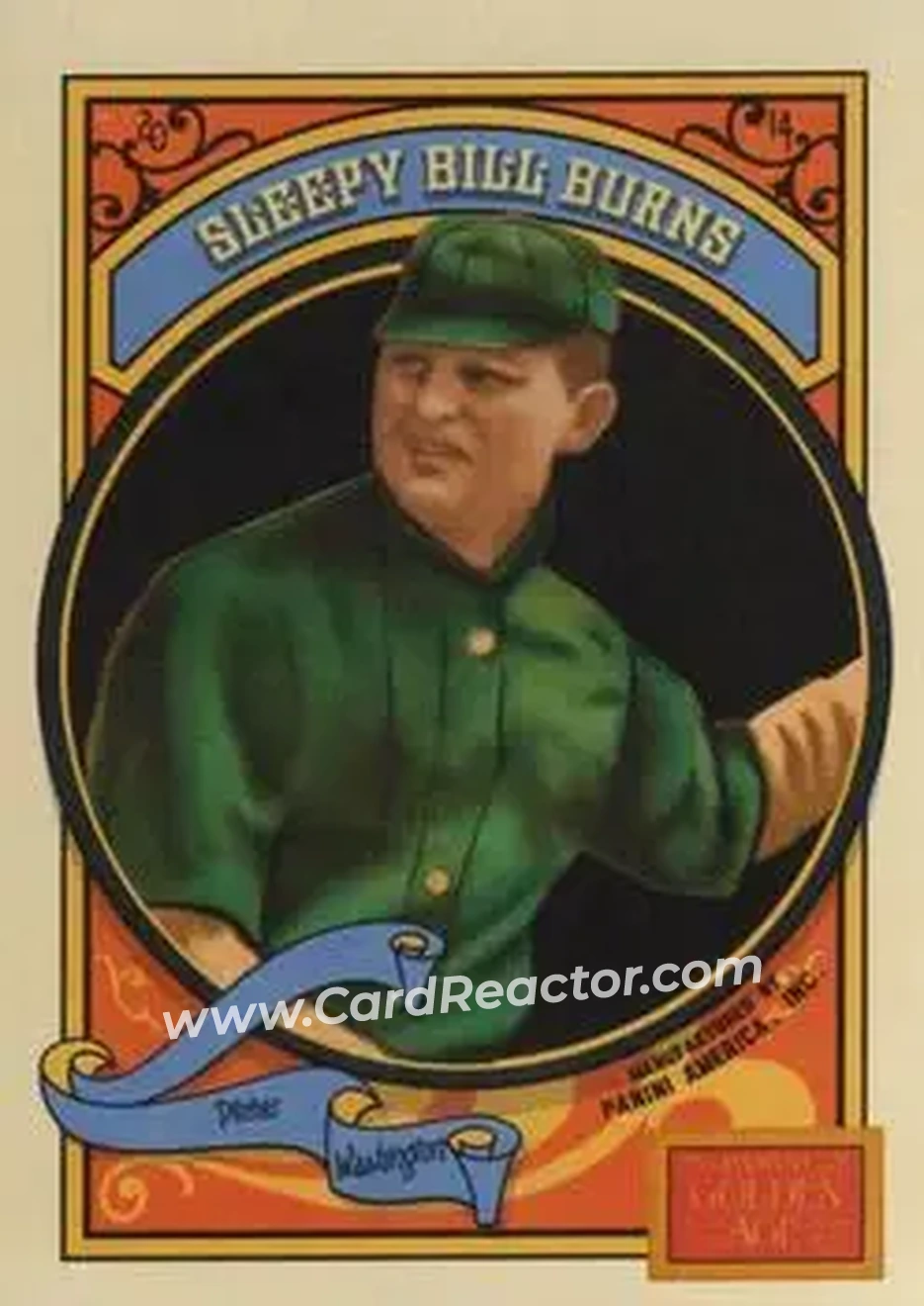 2014 Panini Golden Age #26 - Sleepy Bill Burns - Washington Senators - Front