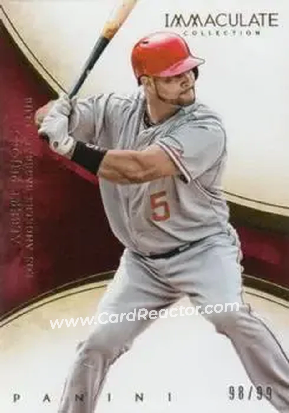 2014 Panini Immaculate Collection #3 - Albert Pujols - Los Angeles Angels - Front 2014 Panini Immaculate Collection #3 - Albert Pujols - Los Angeles Angels - Front