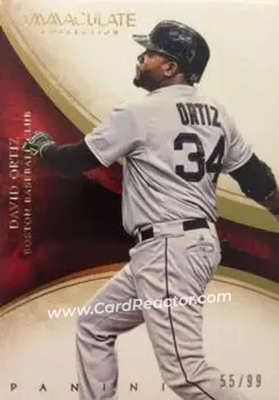 2014 Panini Immaculate Collection #6 - David Ortiz - Boston Red Sox - Front