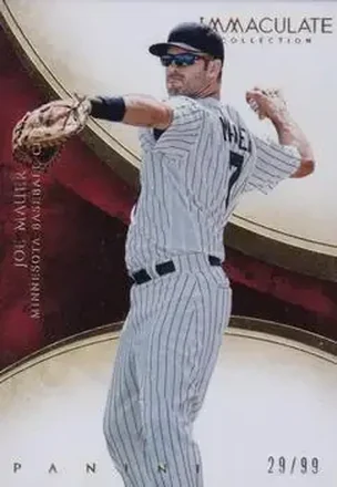 2014 Panini Immaculate Collection #9 - Joe Mauer - Minnesota Twins