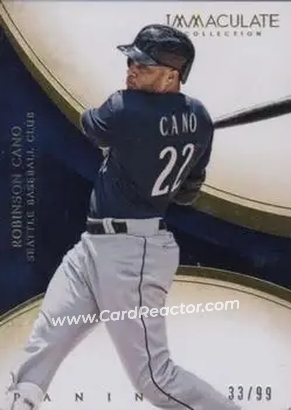 2014 Panini Immaculate Collection #16 - Robinson Cano - Seattle Mariners - Front 2014 Panini Immaculate Collection #16 - Robinson Cano - Seattle Mariners - Front