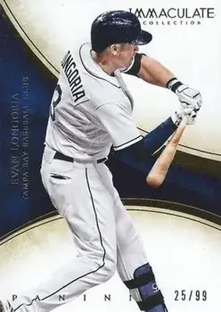 2014 Panini Immaculate Collection #19 - Evan Longoria - Tampa Bay Rays