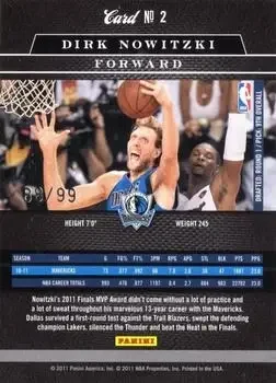 Back of Dirk Nowitzki