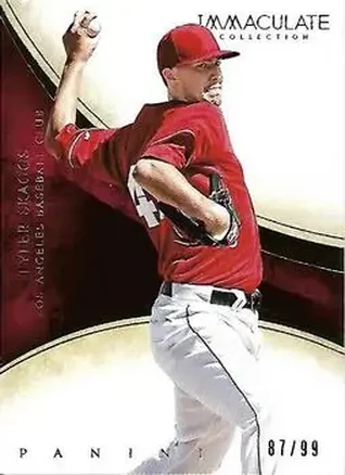 2014 Panini Immaculate Collection #65 - Tyler Skaggs - Los Angeles Angels