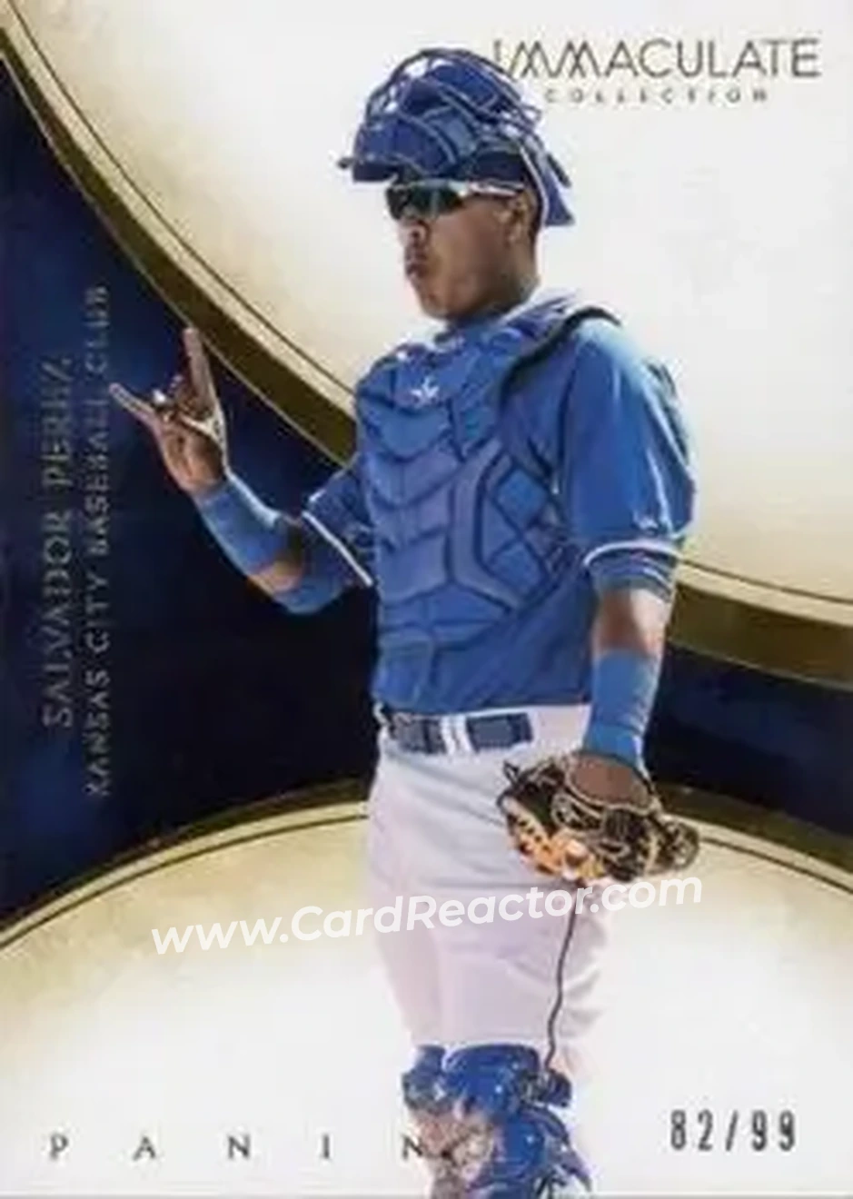 2014 Panini Immaculate Collection #73 - Salvador Perez - Kansas City Royals - Front