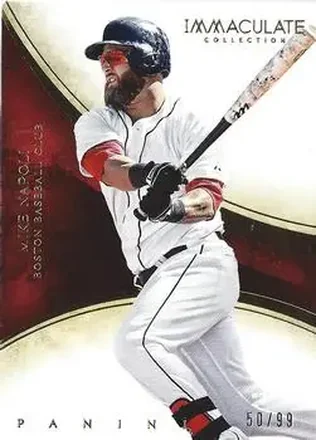 2014 Panini Immaculate Collection #80 - Mike Napoli - Boston Red Sox