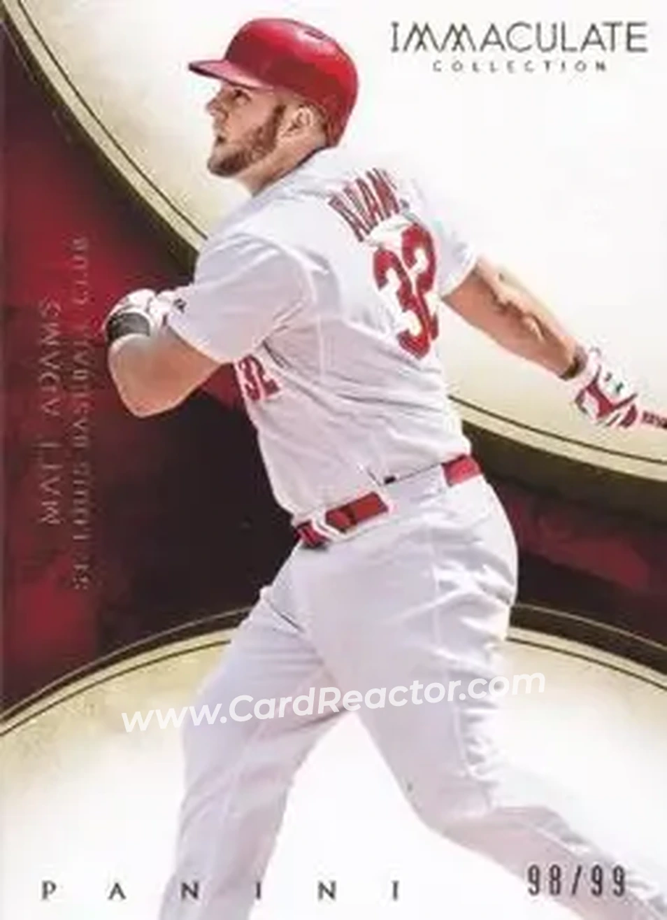 2014 Panini Immaculate Collection #93 - Matt Adams - St. Louis Cardinals - Front