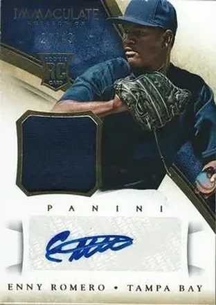 2014 Panini Immaculate Collection #105 - Enny Romero - Tampa Bay Rays