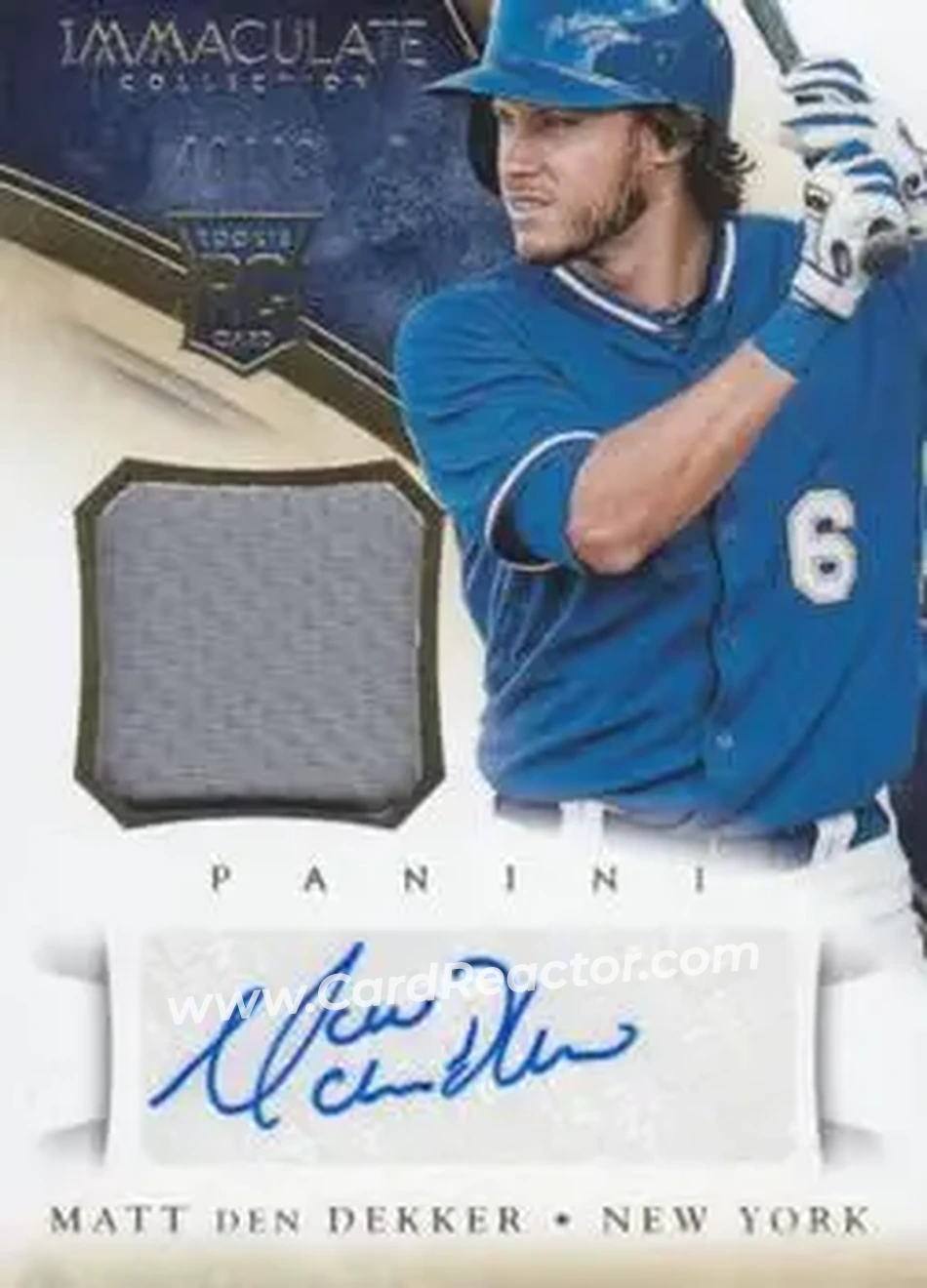 2014 Panini Immaculate Collection #124 - Matt den Dekker - New York Mets - Front