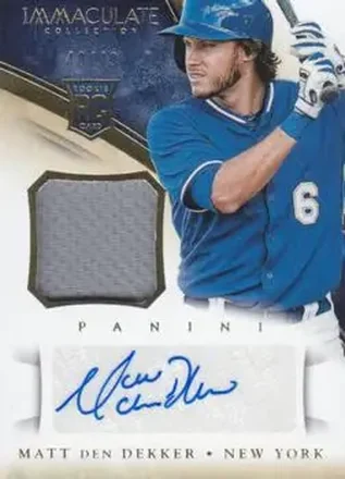 2014 Panini Immaculate Collection #124 - Matt den Dekker - New York Mets