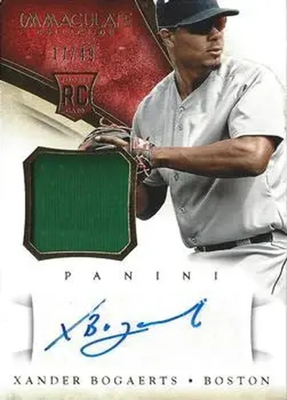 2014 Panini Immaculate Collection #126 - Xander Bogaerts - Boston Red Sox - Front
