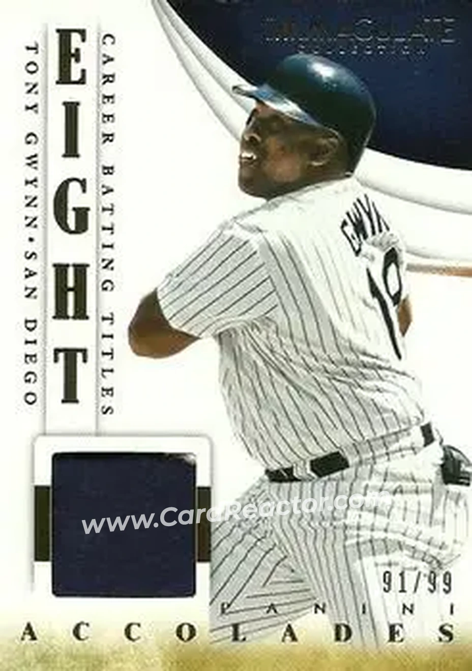 2014 Panini Immaculate Collection - Accolades Materials #25 - Tony Gwynn - San Diego Padres - Front