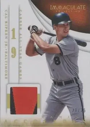 2014 Panini Immaculate Collection - Accolades Materials Prime #20 - Cal Ripken - Baltimore Orioles