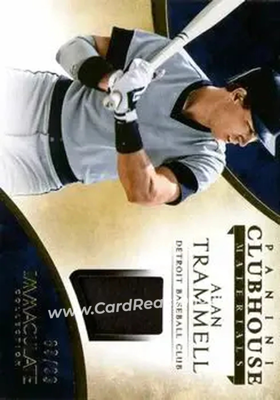2014 Panini Immaculate Collection - Clubhouse Material #6 - Alan Trammell - Detroit Tigers - Front
