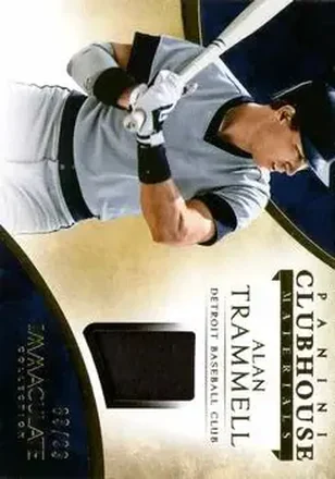 2014 Panini Immaculate Collection - Clubhouse Material #6 - Alan Trammell - Detroit Tigers