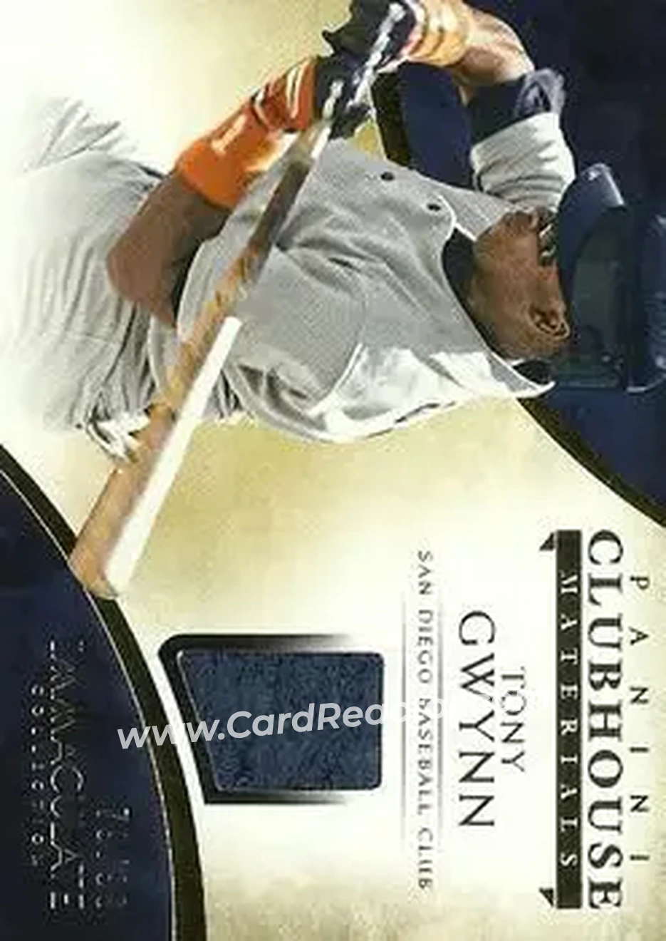 2014 Panini Immaculate Collection - Clubhouse Material #19 - Tony Gwynn - San Diego Padres - Front