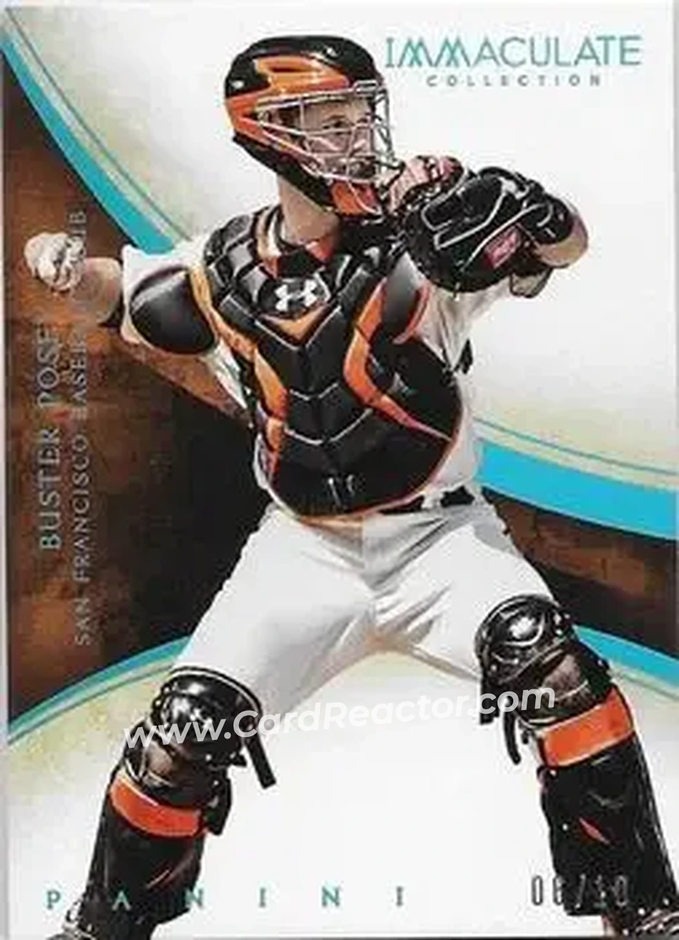 2014 Panini Immaculate Collection - Blue #8 - Buster Posey - San Francisco Giants - Front