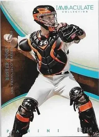 2014 Panini Immaculate Collection - Blue #8 - Buster Posey - San Francisco Giants
