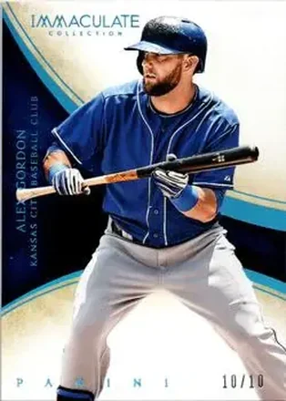 2014 Panini Immaculate Collection - Blue #70 - Alex Gordon - Kansas City Royals