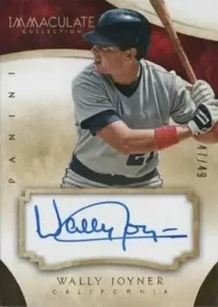 2014 Panini Immaculate Collection - Immaculate Autographs #21 - Wally Joyner - California Angels