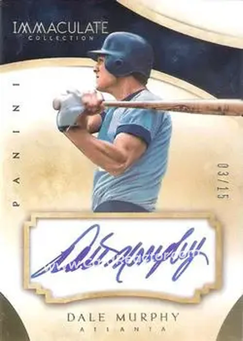 2014 Panini Immaculate Collection - Immaculate Autographs #37 - Dale Murphy - Atlanta Braves - Front