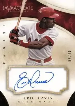 2014 Panini Immaculate Collection - Immaculate Autographs #42 - Eric Davis - Cincinnati Reds