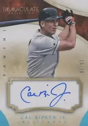2014 Panini Immaculate Collection - Immaculate Autographs Blue #28 - Cal Ripken - Baltimore Orioles