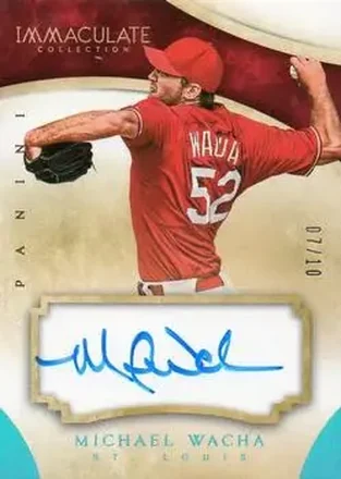2014 Panini Immaculate Collection - Immaculate Autographs Blue #49 - Michael Wacha - St. Louis Cardinals