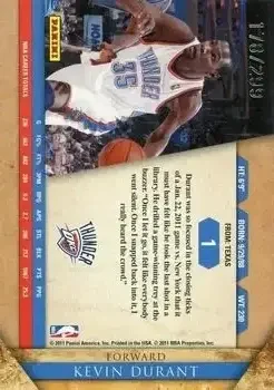 Back of Kevin Durant