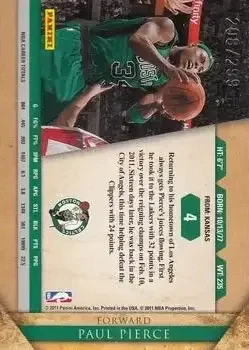 Back of Paul Pierce