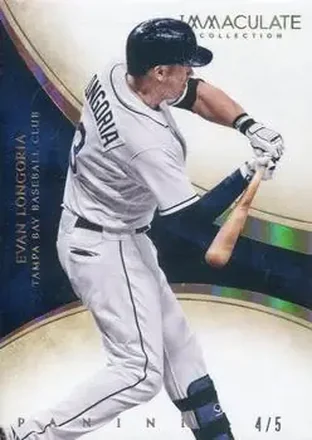 2014 Panini Immaculate Collection - Holo Gold #19 - Evan Longoria - Tampa Bay Rays