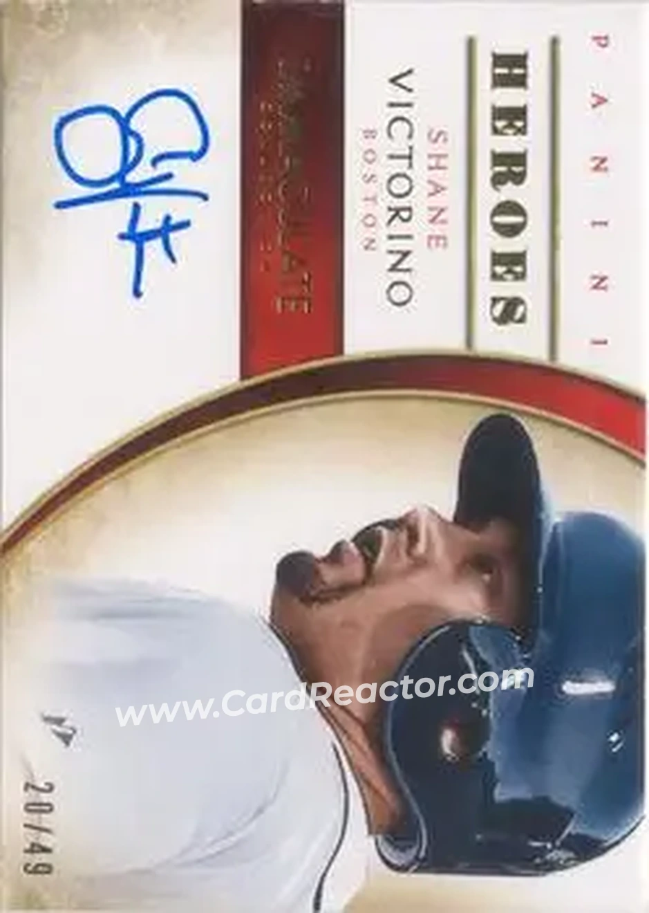 2014 Panini Immaculate Collection - Immaculate Heroes Autographs #6 - Shane Victorino - Boston Red Sox - Front
