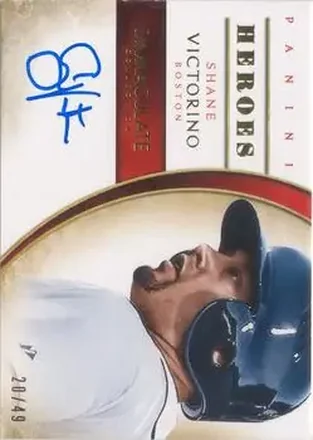 2014 Panini Immaculate Collection - Immaculate Heroes Autographs #6 - Shane Victorino - Boston Red Sox