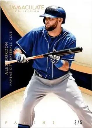 2014 Panini Immaculate Collection - Holo Gold #70 - Alex Gordon - Kansas City Royals