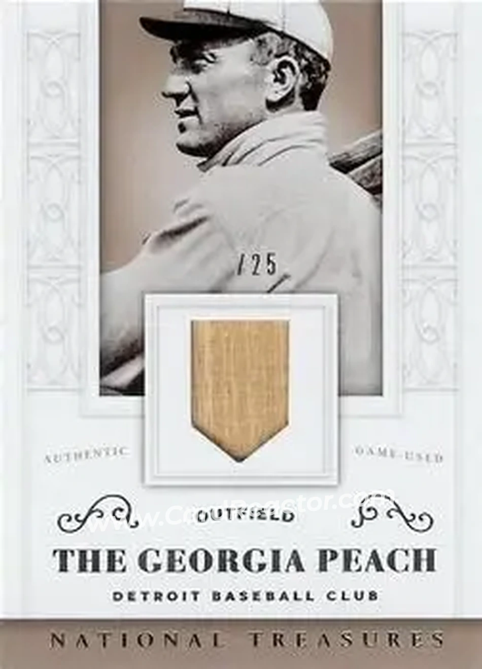 2014 Panini National Treasures #1 - Ty Cobb - Detroit Tigers - Front