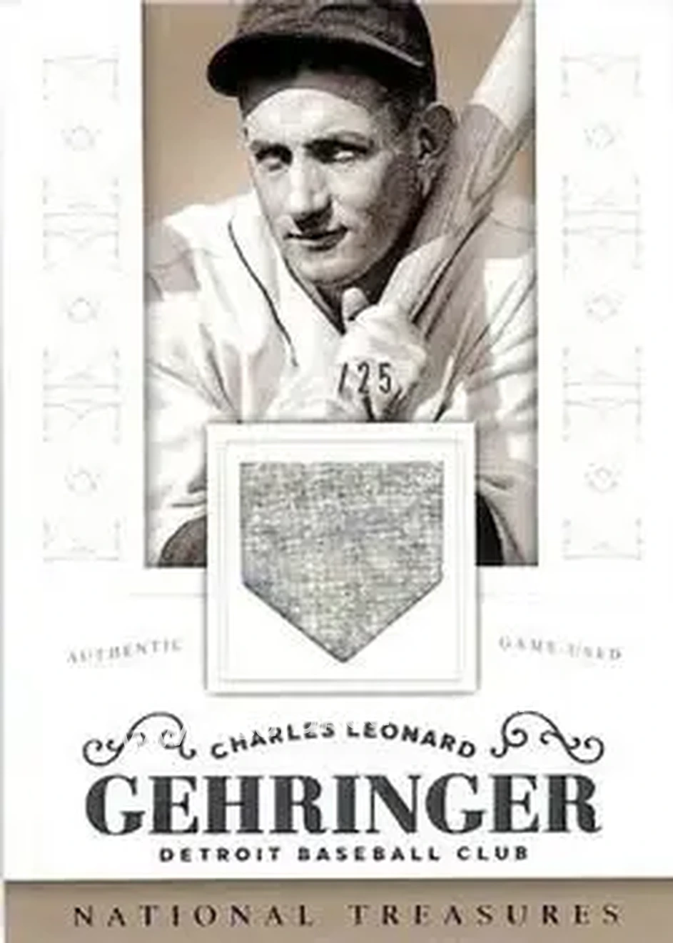 2014 Panini National Treasures #13 - Charlie Gehringer - Detroit Tigers - Front