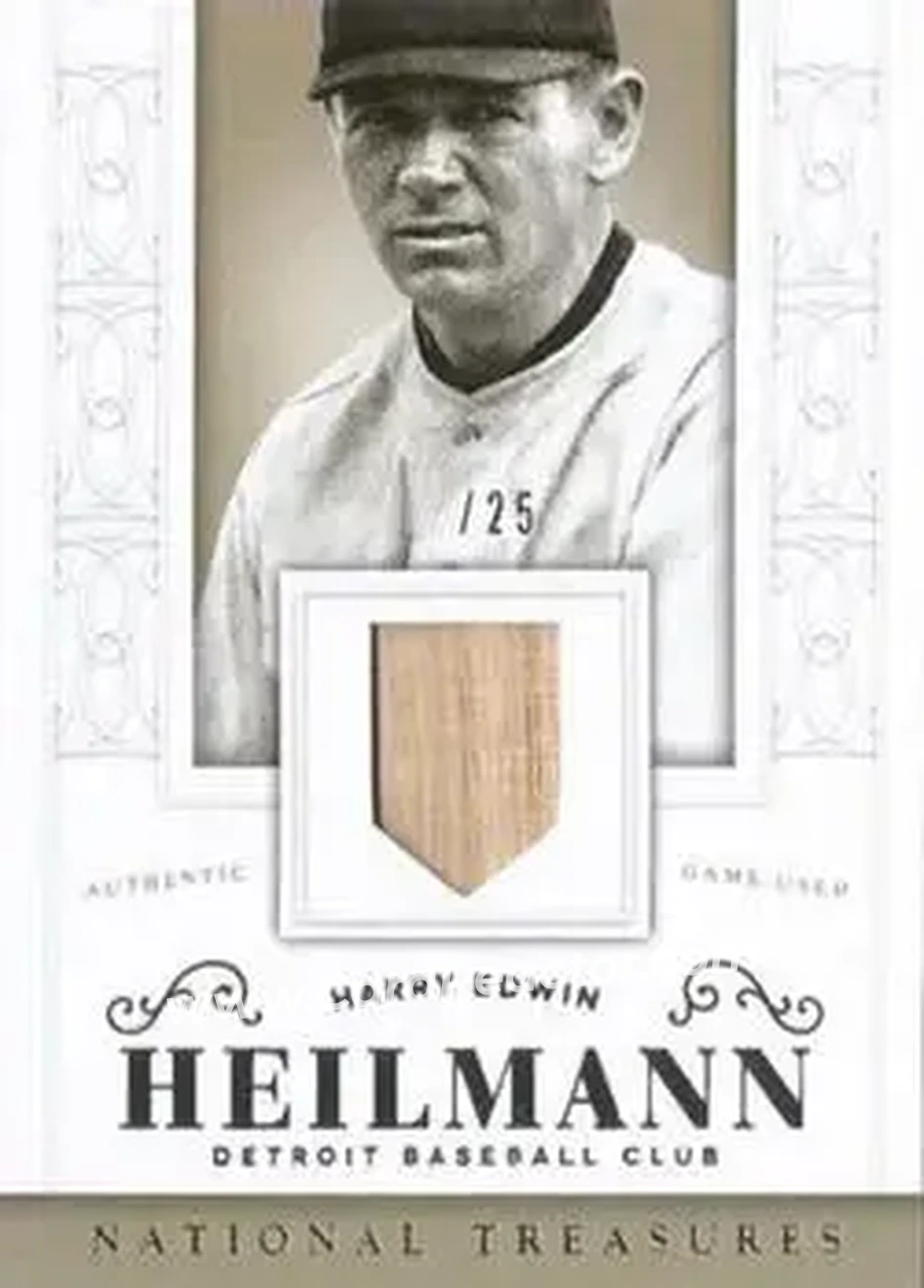 2014 Panini National Treasures #16 - Harry Heilmann - Detroit Tigers - Front