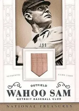 2014 Panini National Treasures #23 - Sam Crawford - Detroit Tigers
