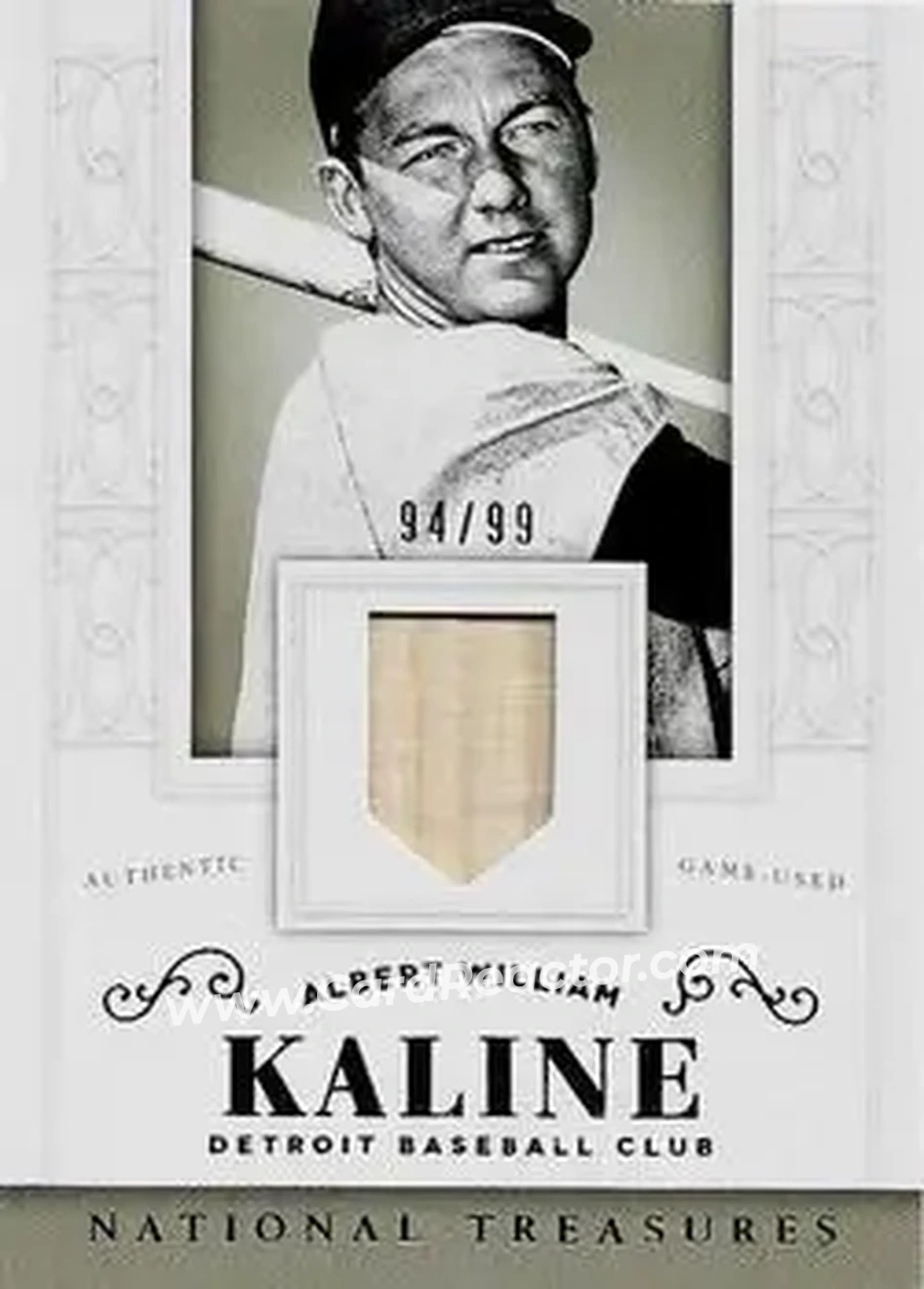 2014 Panini National Treasures #44 - Al Kaline - Detroit Tigers - Front 2014 Panini National Treasures #44 - Al Kaline - Detroit Tigers - Front