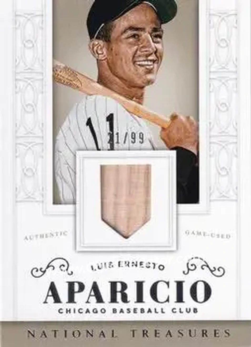 2014 Panini National Treasures #52 - Luis Aparicio - Chicago White Sox - Front