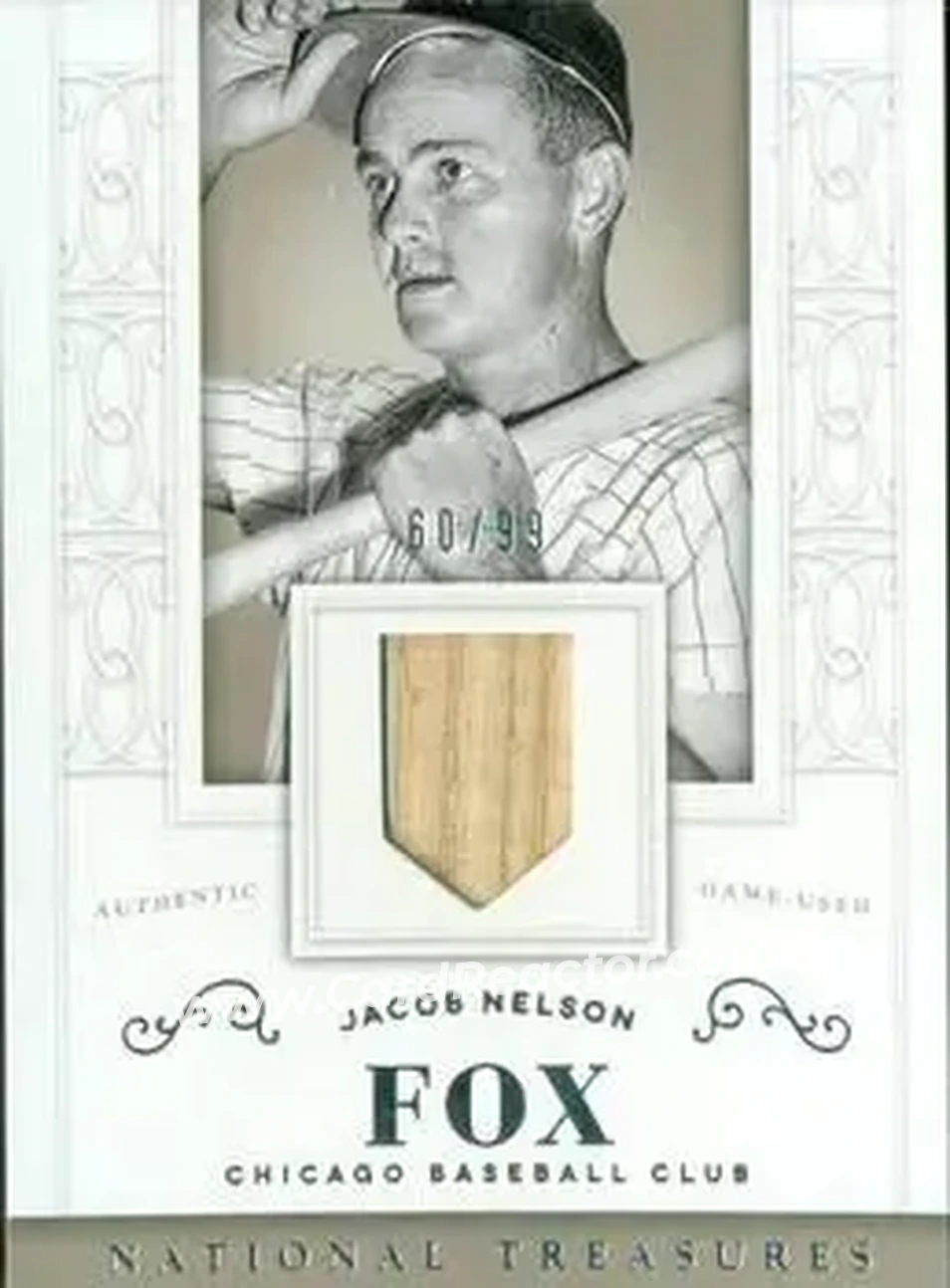2014 Panini National Treasures #71 - Nelson Fox - Chicago White Sox - Front
