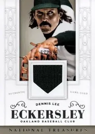 2014 Panini National Treasures #80 - Dennis Eckersley - Oakland Athletics