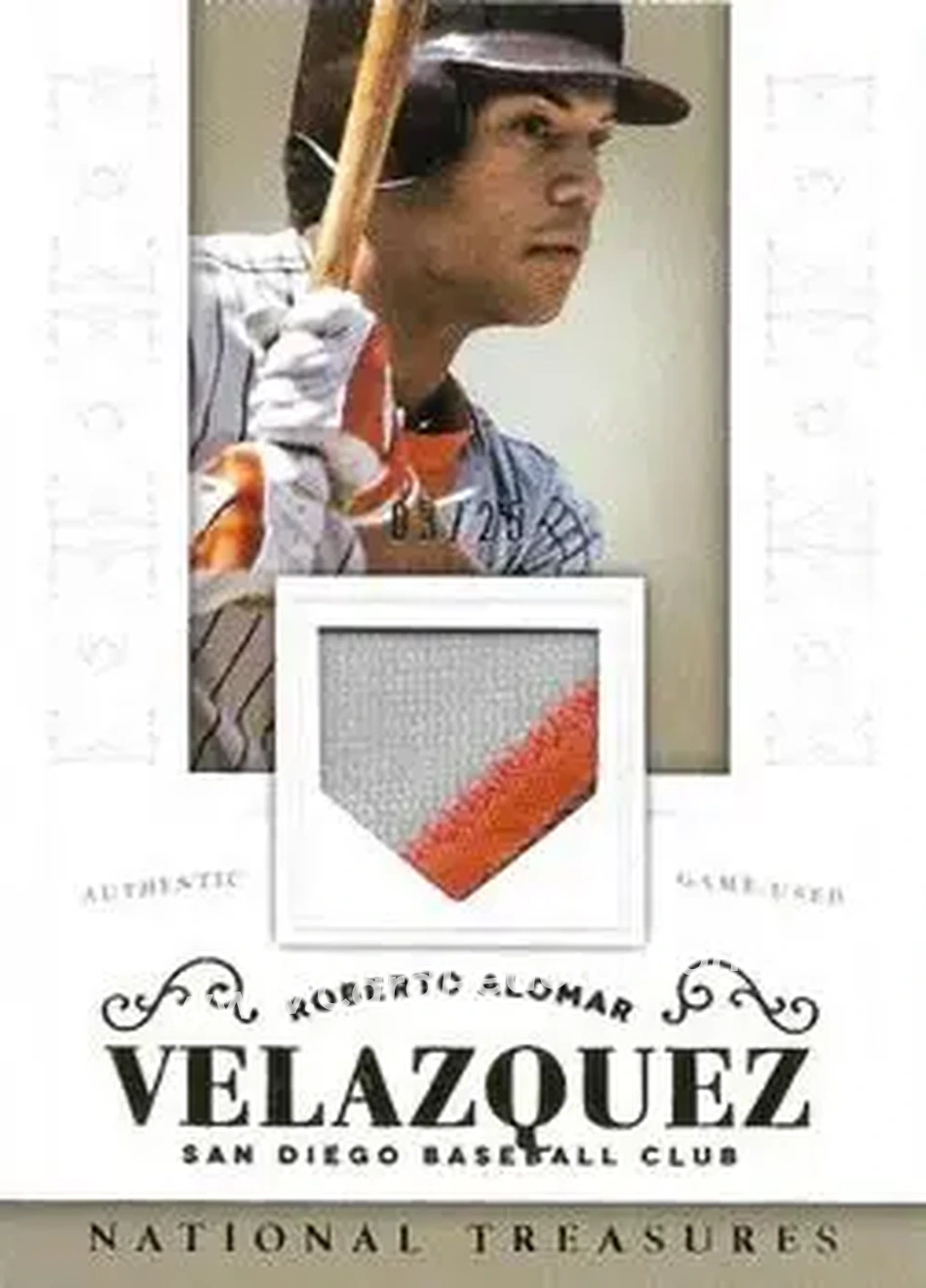 2014 Panini National Treasures #88 - Roberto Alomar - San Diego Padres - Front