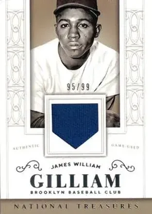 2014 Panini National Treasures #101 - Jim Gilliam - Brooklyn Dodgers