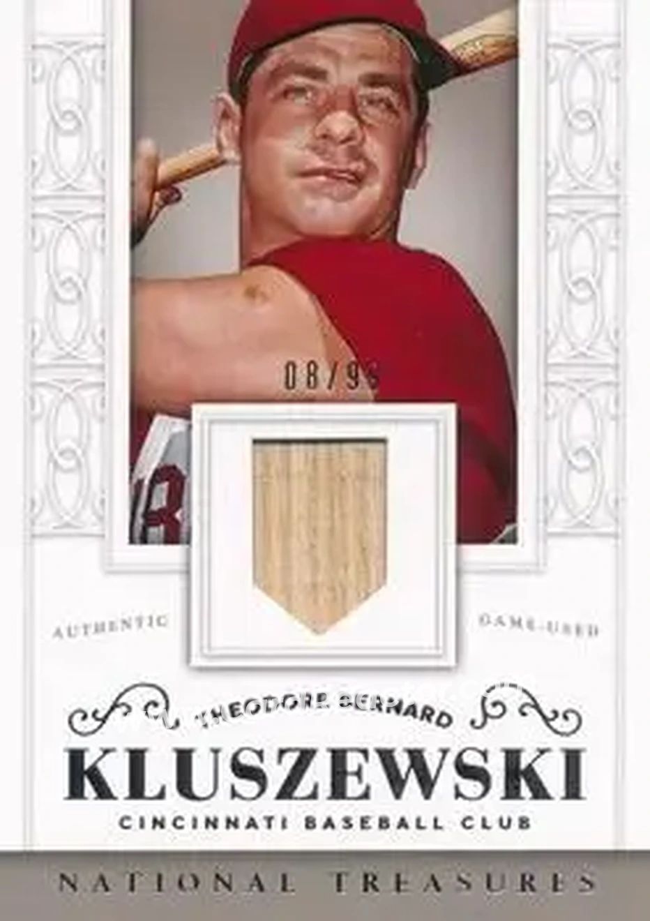 2014 Panini National Treasures #107 - Ted Kluszewski - Cincinnati Reds - Front