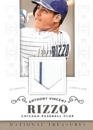 2014 Panini National Treasures #117 - Anthony Rizzo - Chicago Cubs