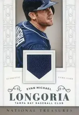 2014 Panini National Treasures #128 - Evan Longoria - Tampa Bay Rays