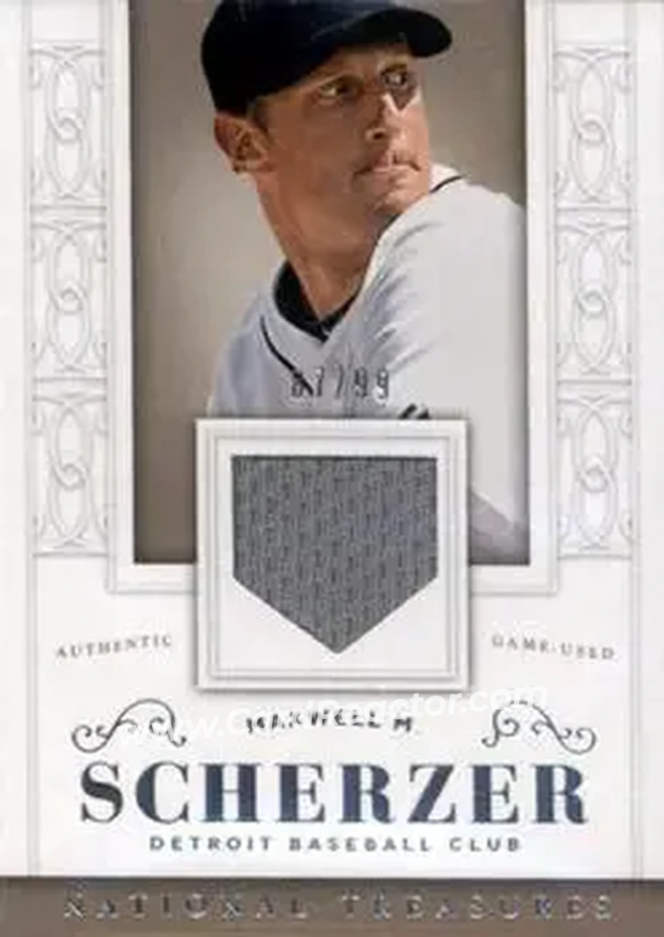 2014 Panini National Treasures #140 - Max Scherzer - Detroit Tigers - Front