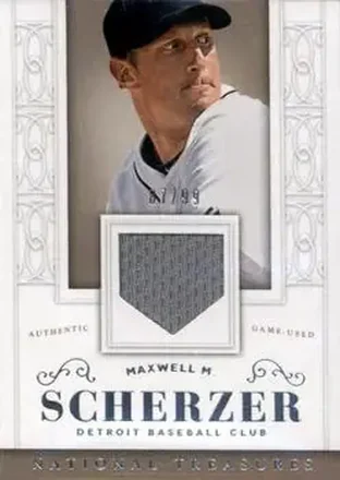 2014 Panini National Treasures #140 - Max Scherzer - Detroit Tigers