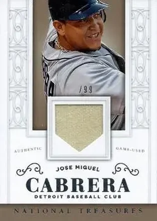 2014 Panini National Treasures #141 - Miguel Cabrera - Detroit Tigers